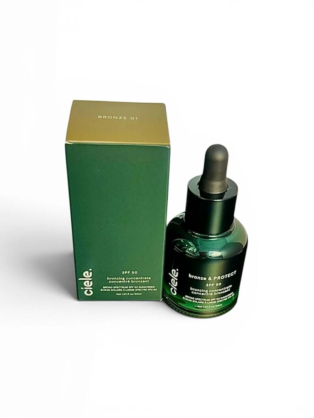 Ciele Bronze & Protect SPF 50 Bronzing Concentrate Bronze 01 -1.01 fl oz / 30 mL - Picture 3 of 8